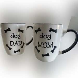 “DOG MOM” & “DOG DAD” - OVERSIZED STONEWARE MUGS